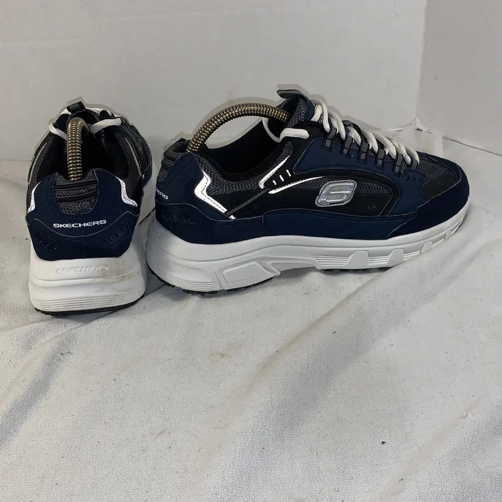 Skechers Mens Stamina Cutback Dark Blue/White Athletic Shoes